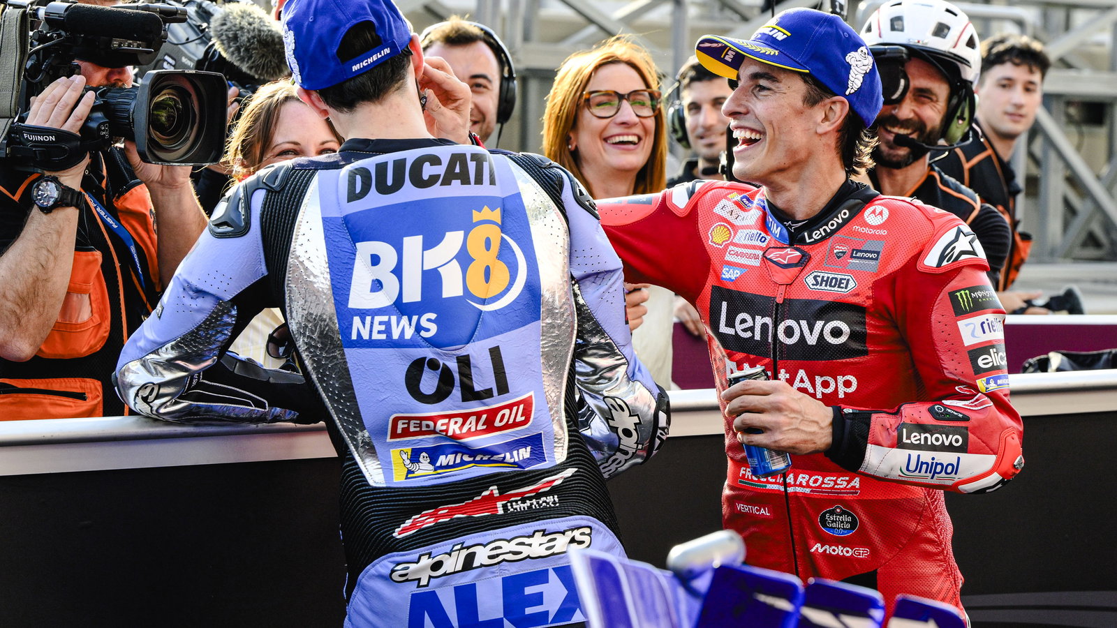 Marc Marquez, Alex Marquez, 2025 Qatar MotoGP