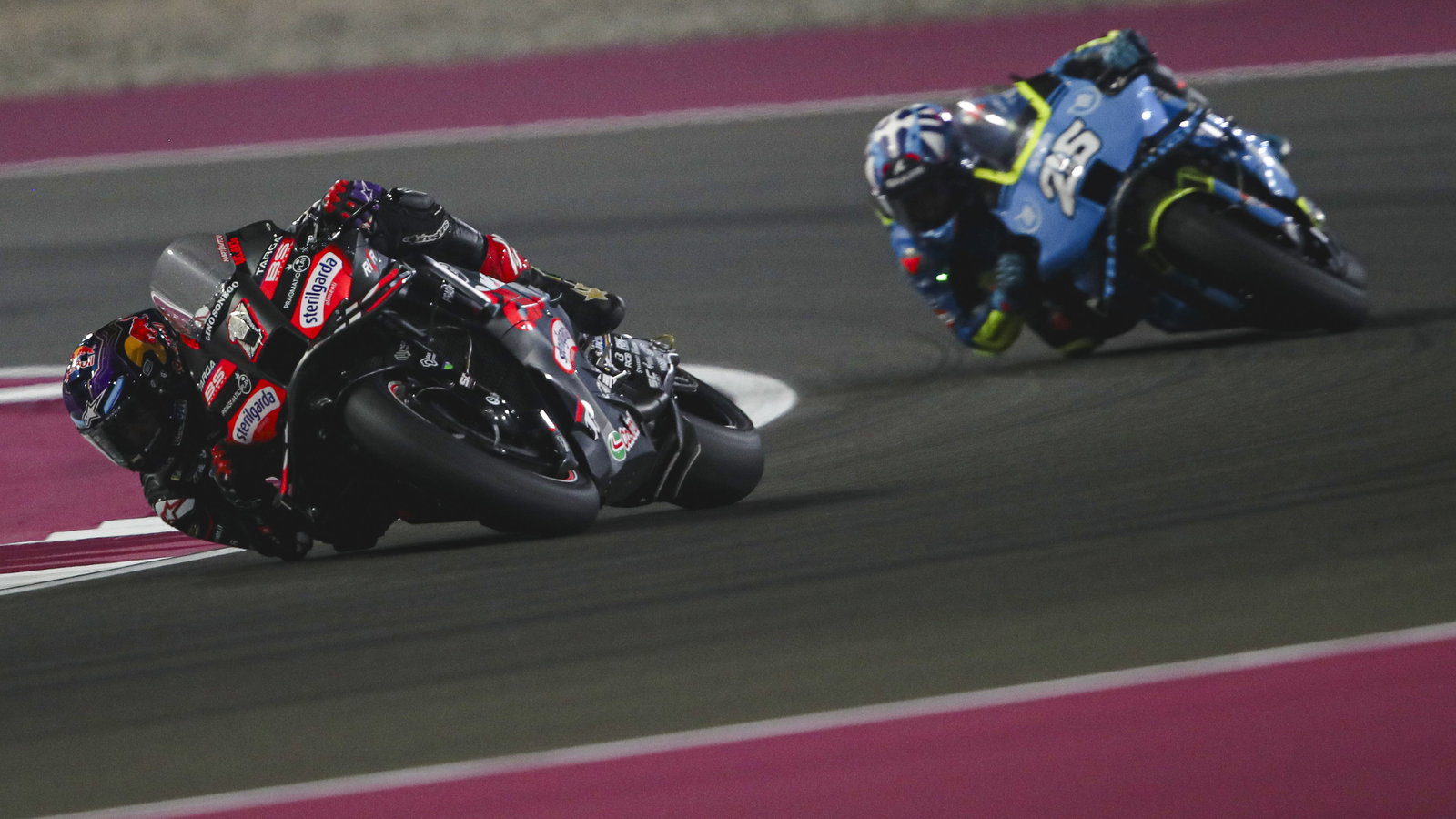 Jorge Martin, Raul Fernandez, 2025 MotoGP Qatar Grand Prix. Credit: Gold and Goose.