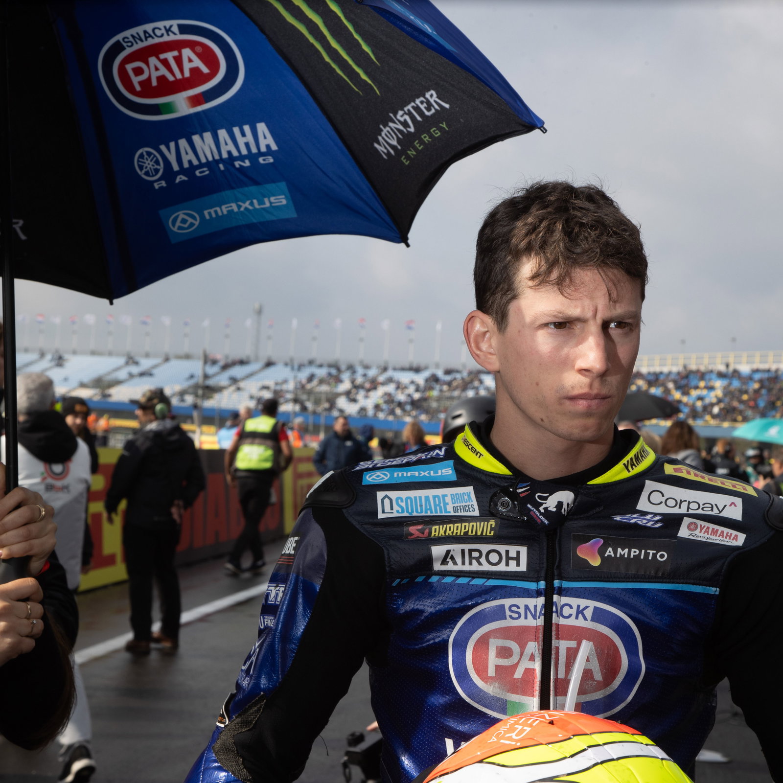 Andrea Locatelli, 2025 Dutch WorldSBK, grid. Credit: Gold and Goose.