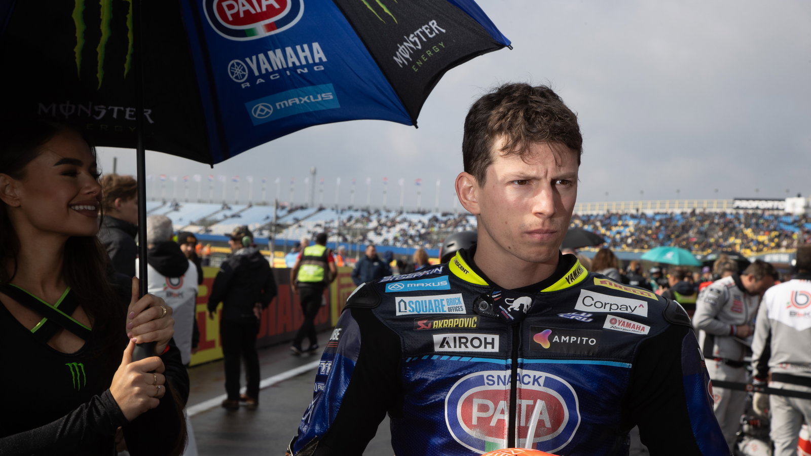 Andrea Locatelli, 2025 Dutch WorldSBK, grid. Credit: Gold and Goose.