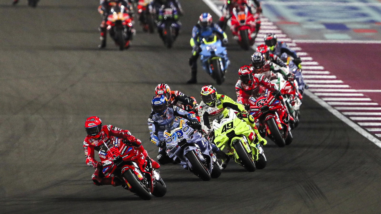 Marc Marquez, Alex Marquez, di Giannantonio, 2025 Qatar MotoGP