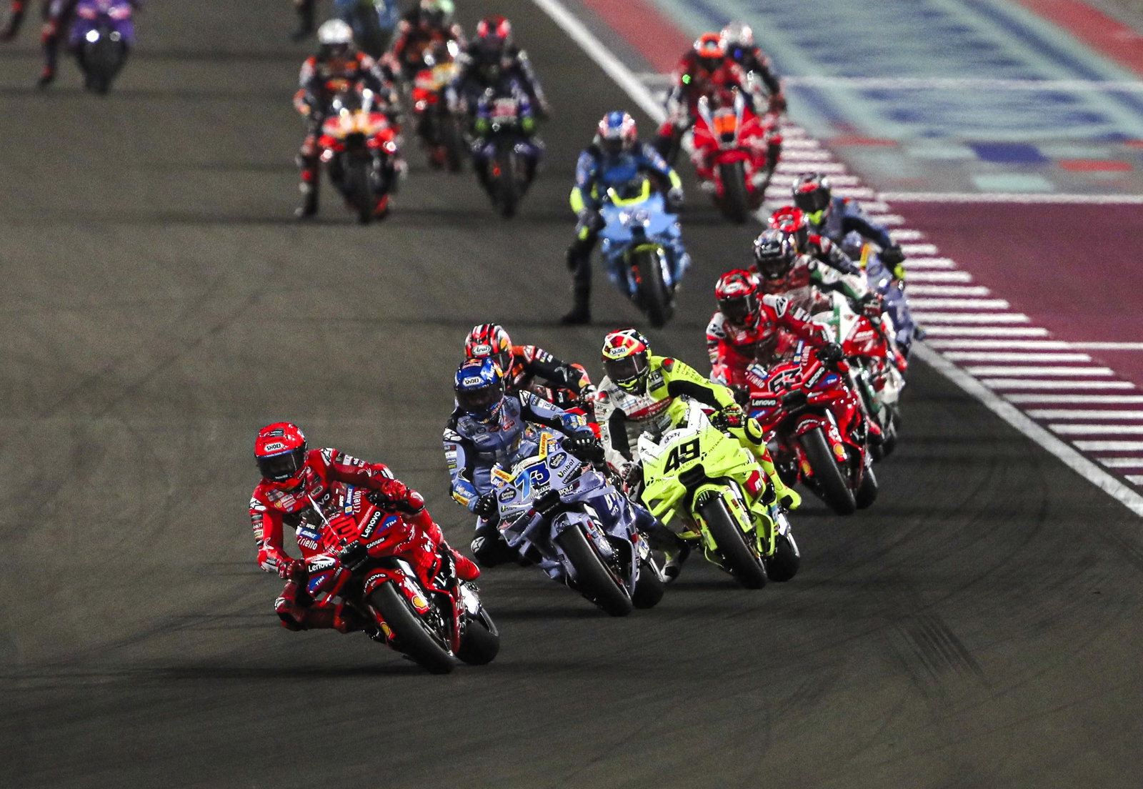 Marc Marquez, Alex Marquez, di Giannantonio, 2025 Qatar MotoGP