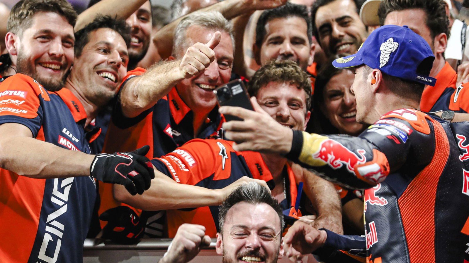 Maverick Vinales, Herve Poncharal, Tech 3 team, 2025 Qatar MotoGP