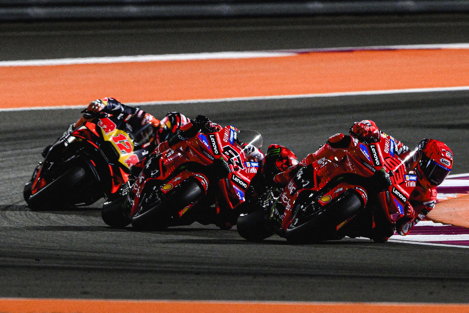 Marc Marquez, Bagnaia, Vinales, 2025 Qatar MotoGP