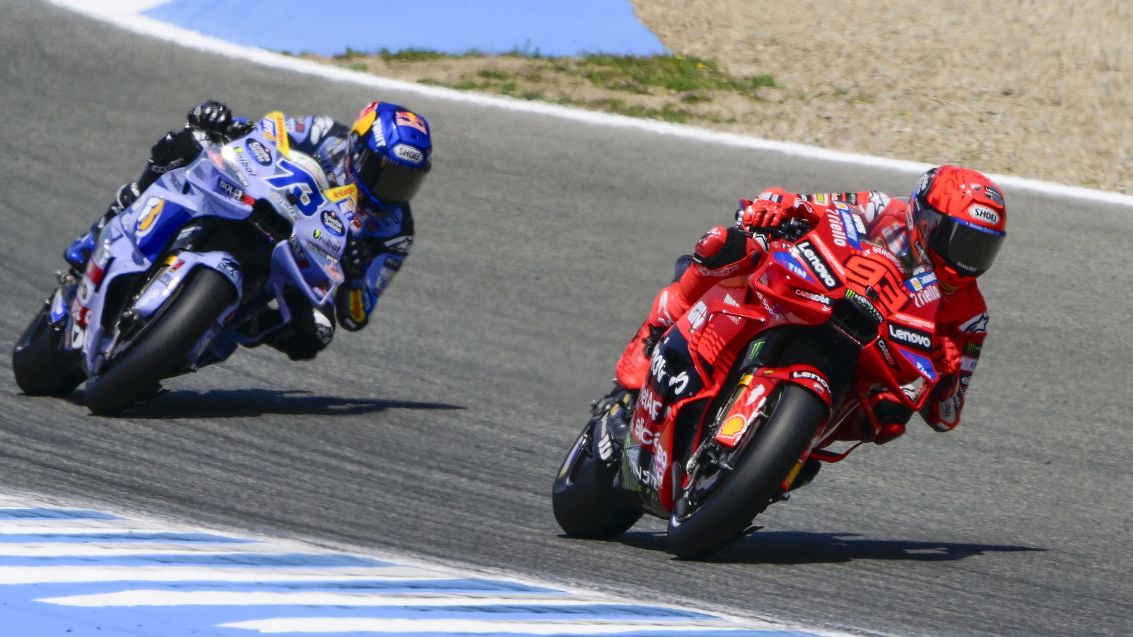 Marc Marquez, Alex Marquez, 2025 MotoGP Spanish Grand Prix. Credit: Gold and Goose.