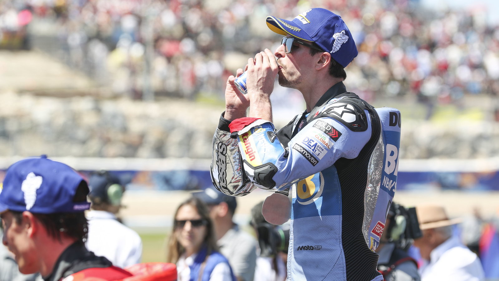 Alex Marquez, 2025 MotoGP Spanish Grand Prix, Sprint podium. Credit: Gold and Goose.