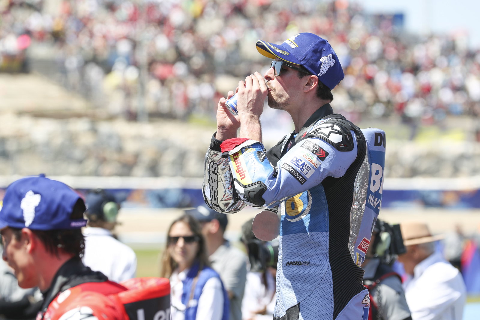 Alex Marquez, 2025 MotoGP Spanish Grand Prix, Sprint podium. Credit: Gold and Goose.