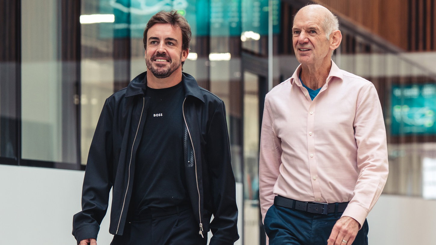 Adrian Newey and Fernando Alonso