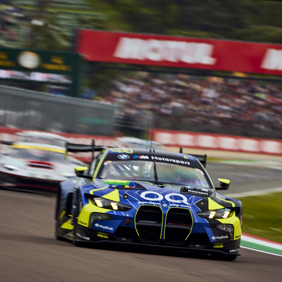 Valentino Rossi, Kelvin van der Linde and Ahmad Al-Harthy, #46 BMW M4 GT3