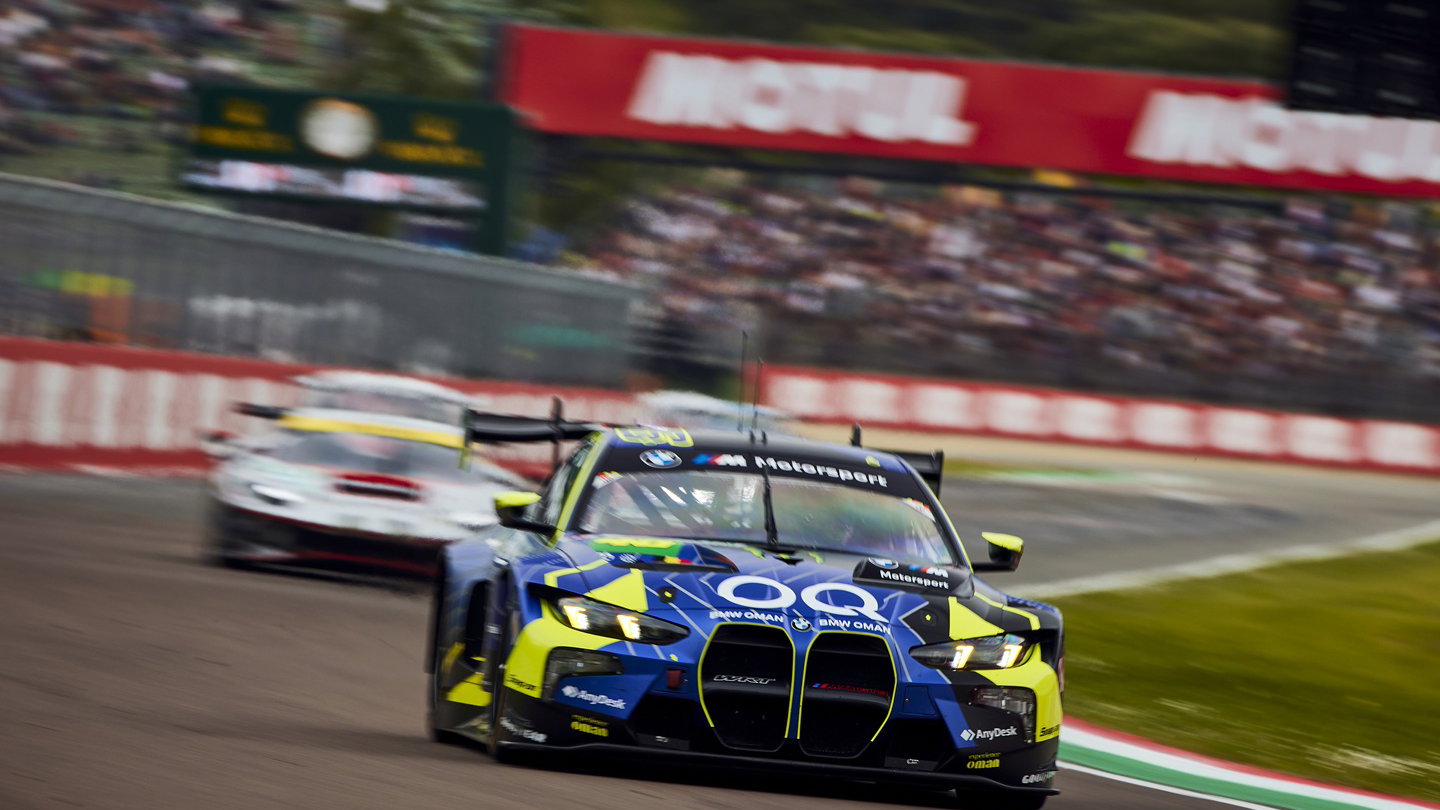 Valentino Rossi, Kelvin van der Linde and Ahmad Al-Harthy, #46 BMW M4 GT3