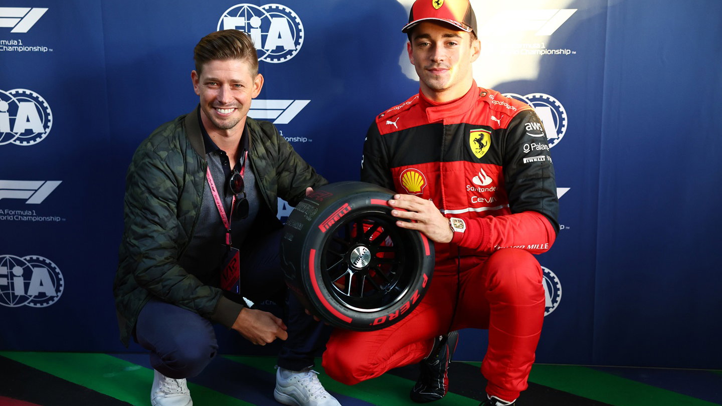 Casey Stoner with Charles Leclerc