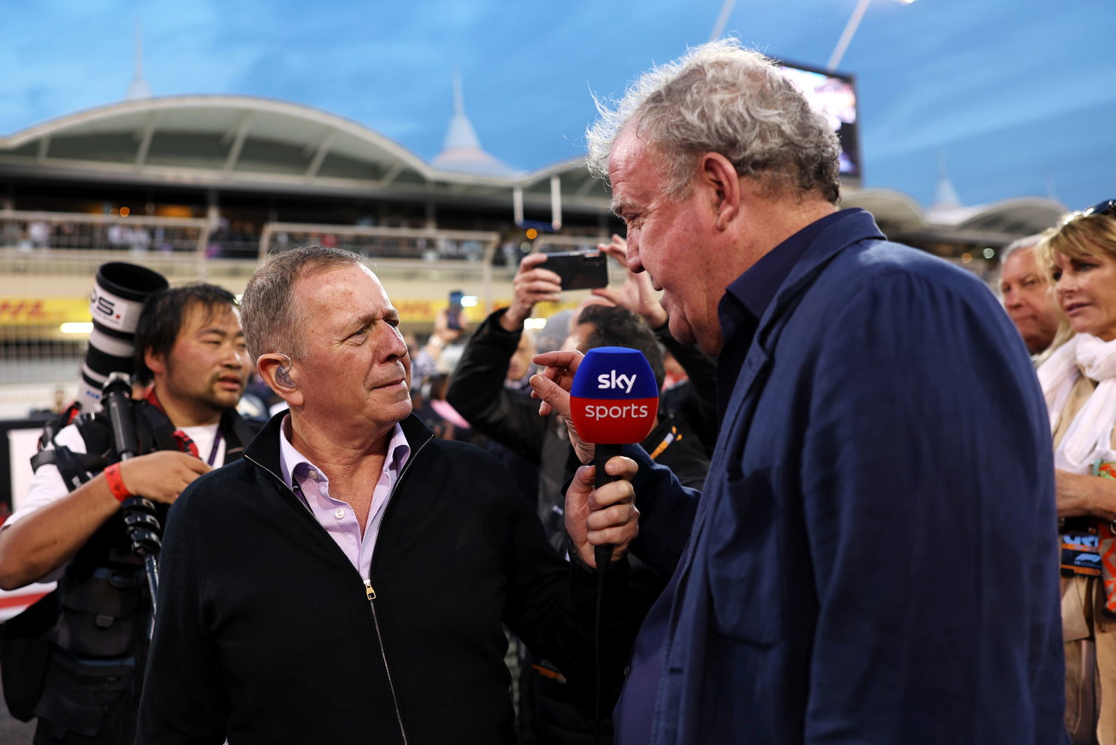 Martin Brundle and Jeremy Clarkson