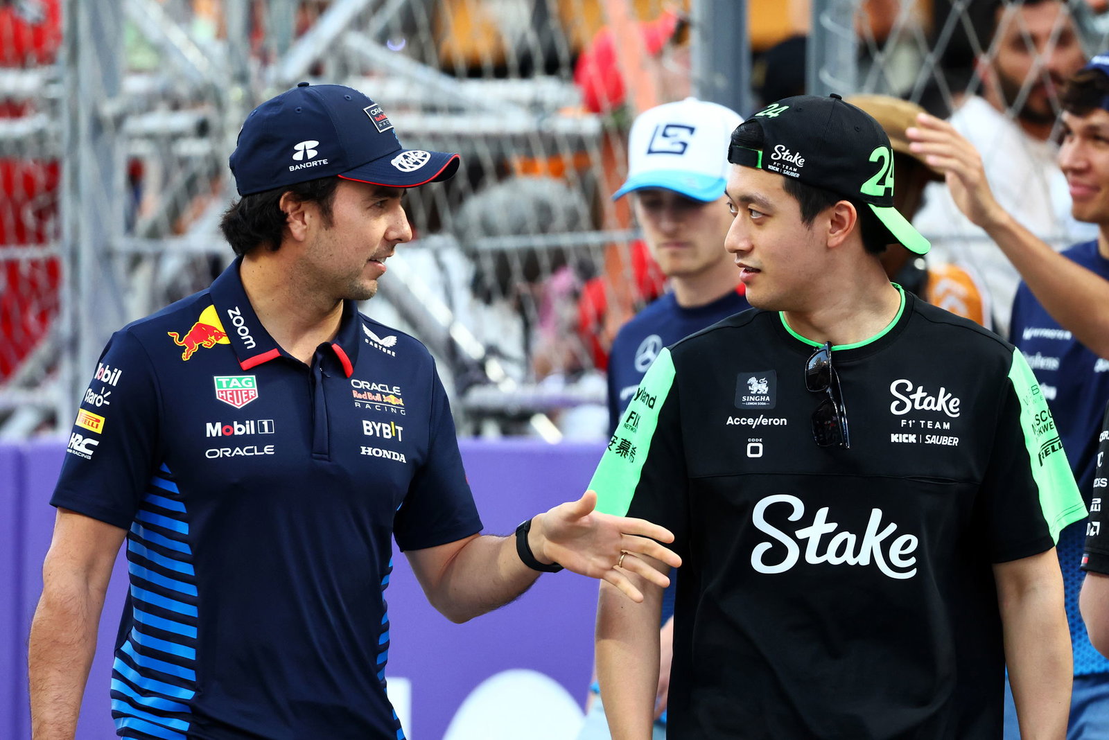 Sergio Perez and Zhou Guanyu 