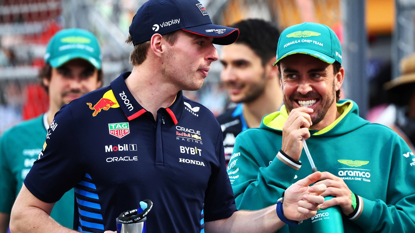 Max Verstappen and Fernando Alonso