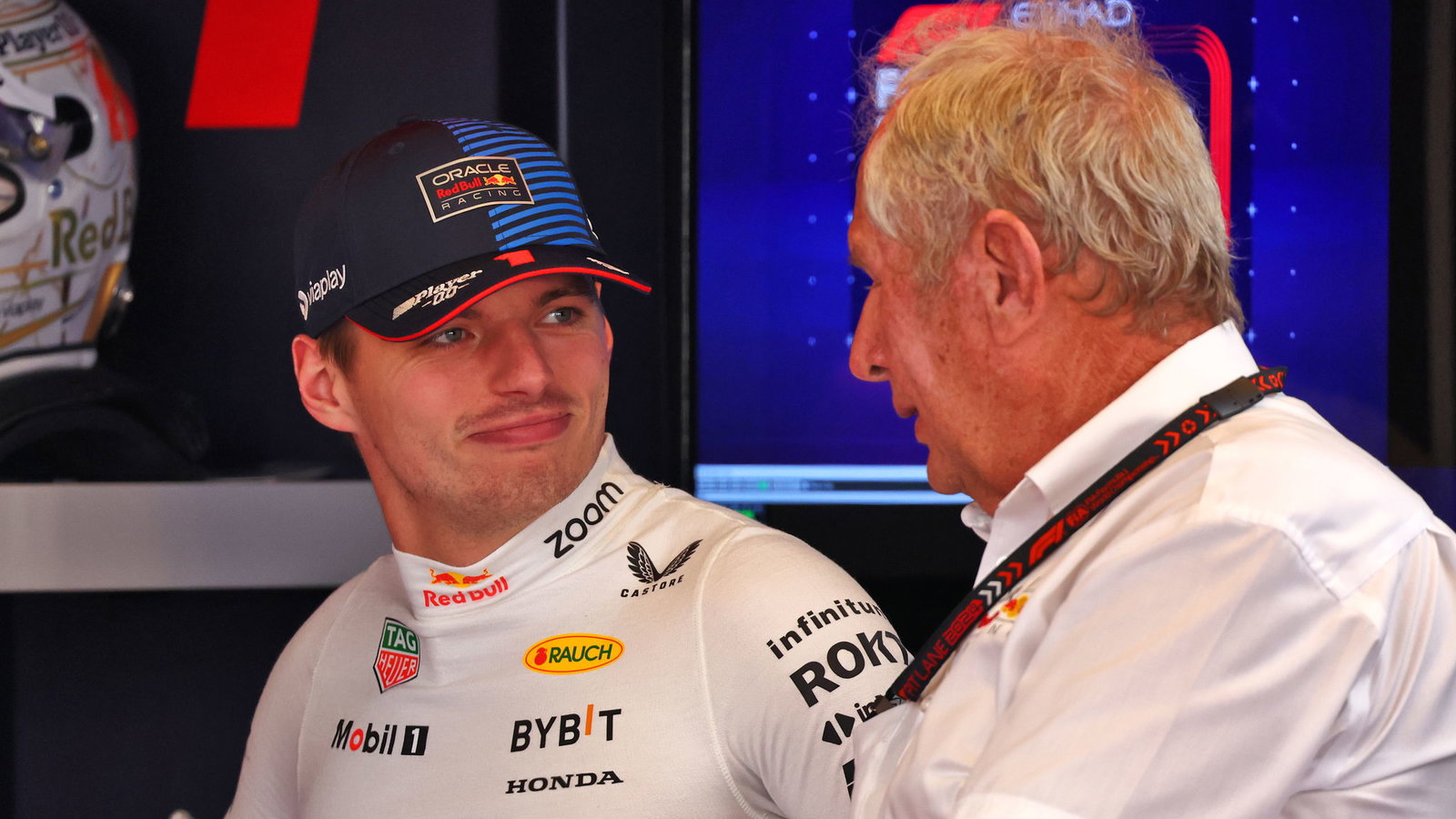 Max Verstappen and Helmut Marko