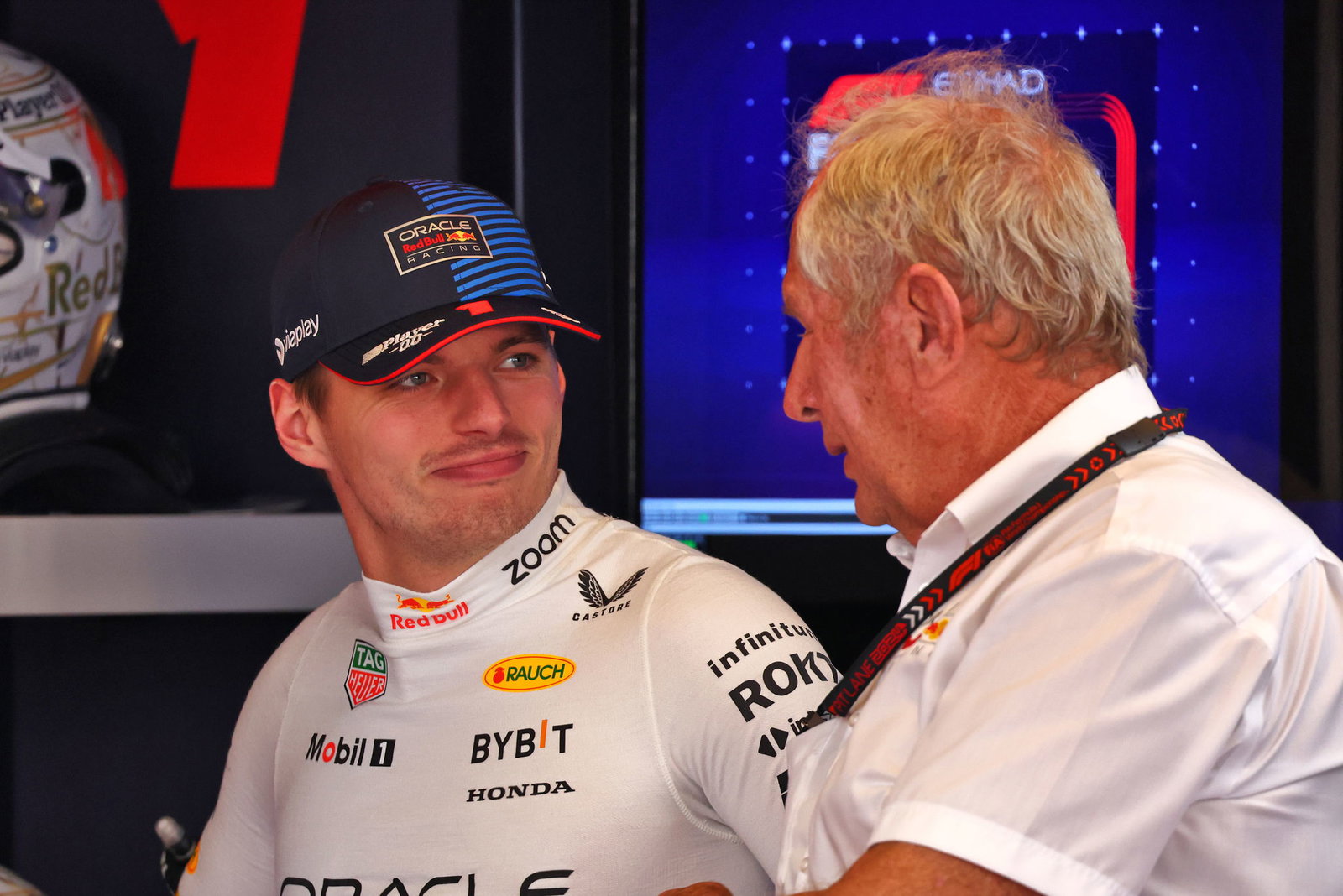 Max Verstappen and Helmut Marko
