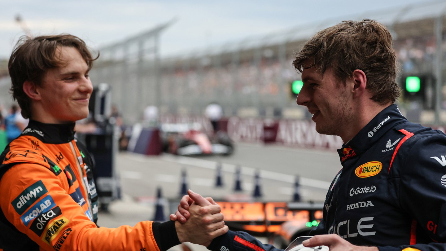 Oscar Piastri and Max Verstappen