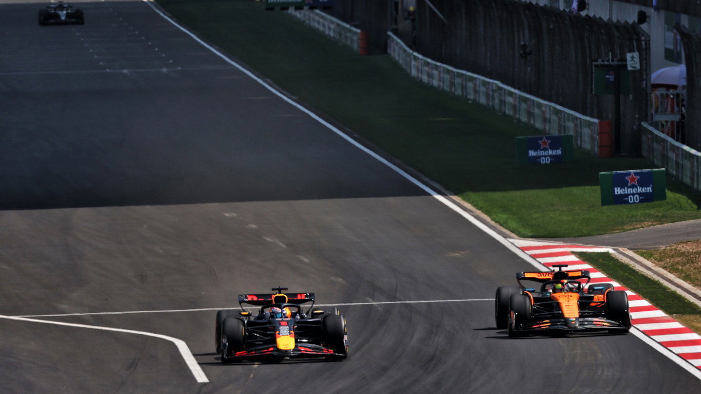 Oscar Piastri and Max Verstappen