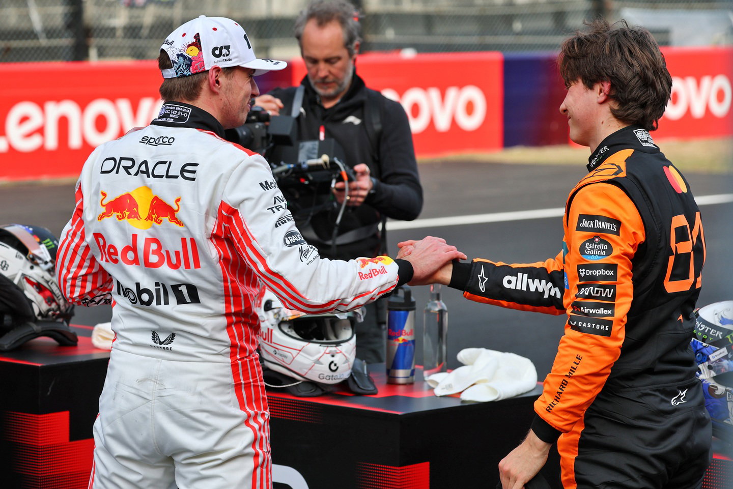 Max Verstappen and Oscar Piastri