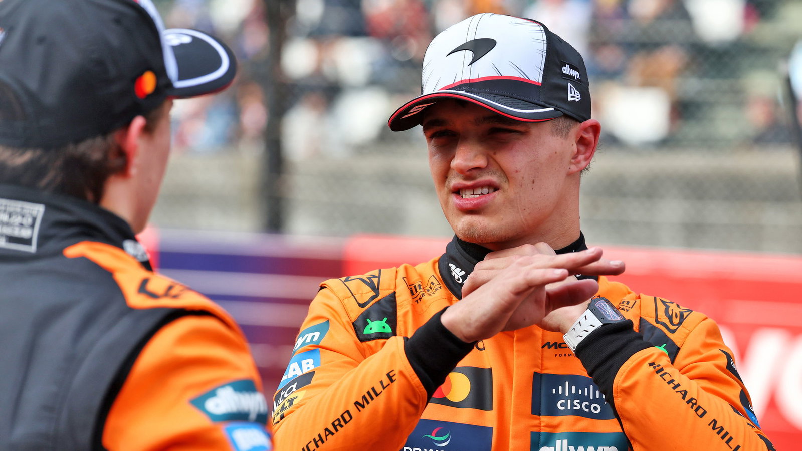 Lando Norris questioned McLaren's strategy 