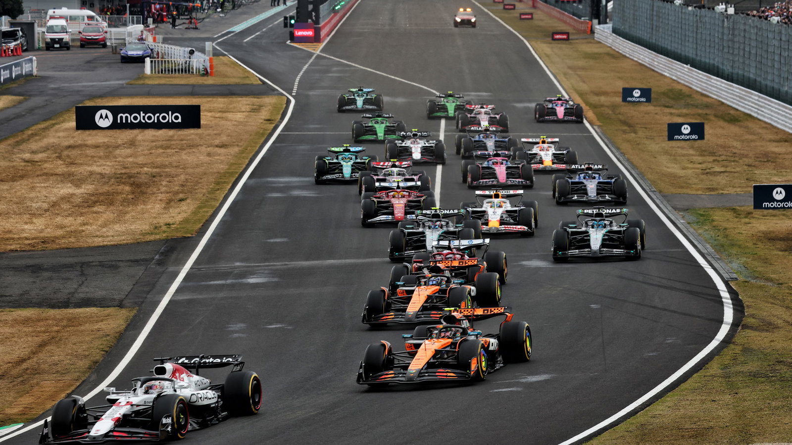 The Japanese Grand Prix featured just 15 overtakes