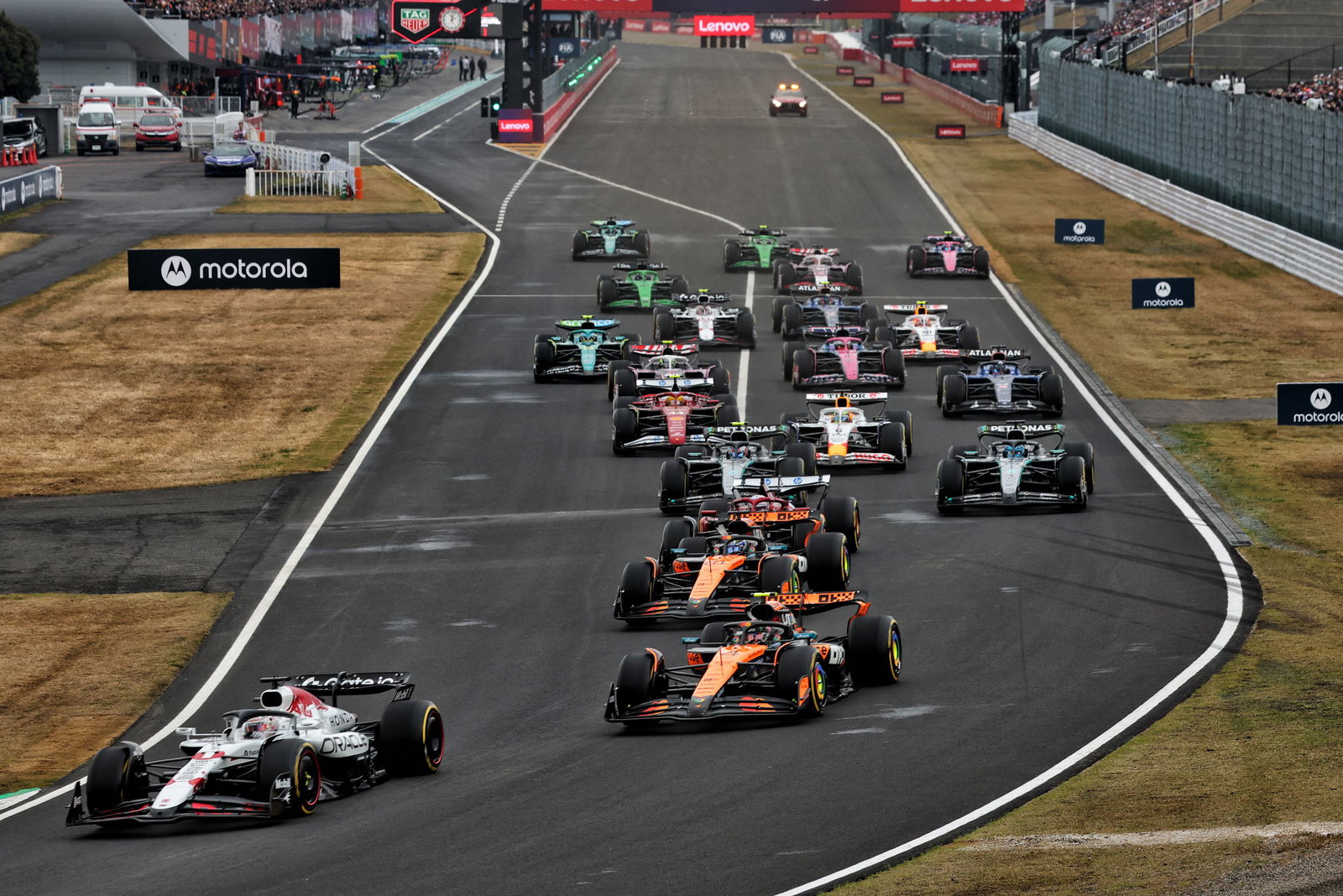 The Japanese Grand Prix featured just 15 overtakes