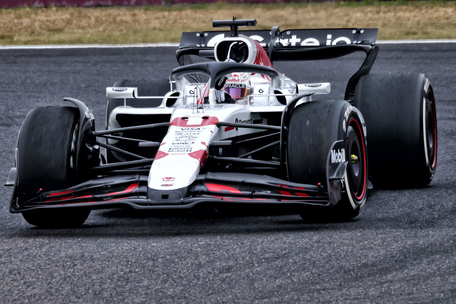 Max Verstappen celebrates his first win of 2025