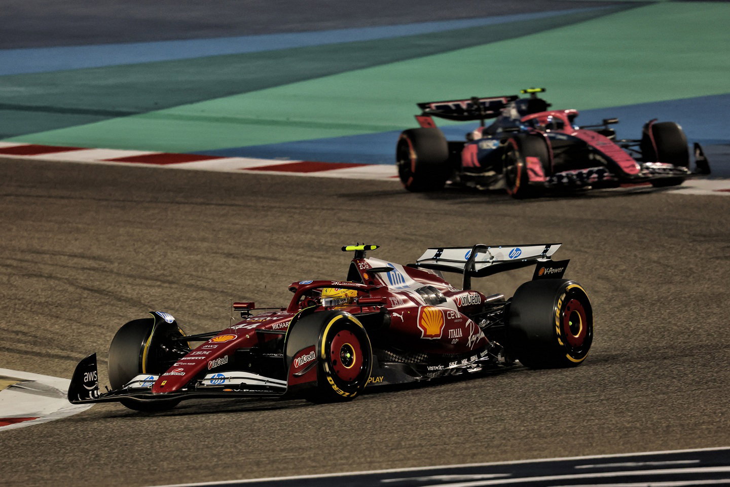 Lewis Hamilton and Charles Leclerc, Ferrari