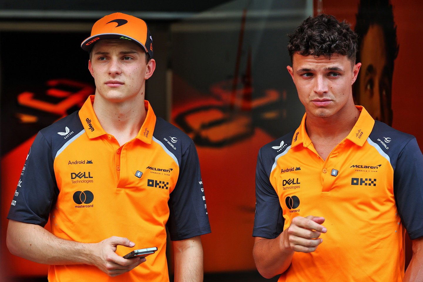 Lando Norris and Oscar Piastri