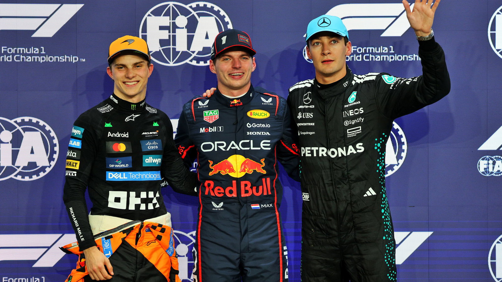 The top three in qualifying 