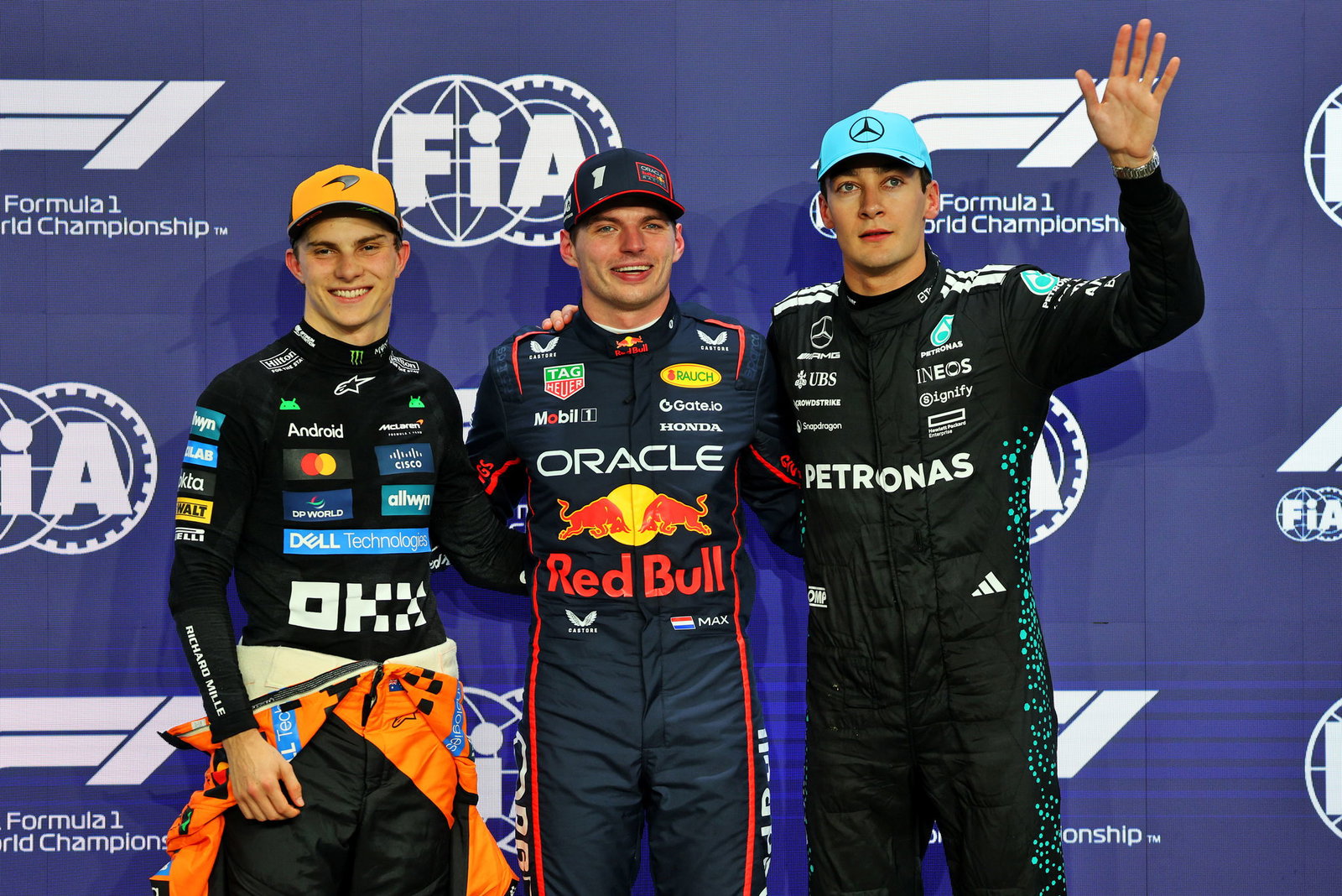 The top three in qualifying 