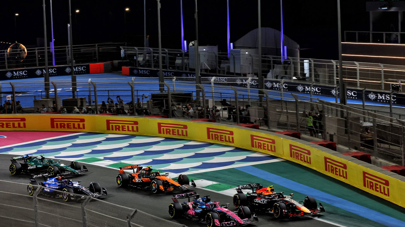 Pierre Gasly and Yuki Tsunoda battle in Saudi Arabia
