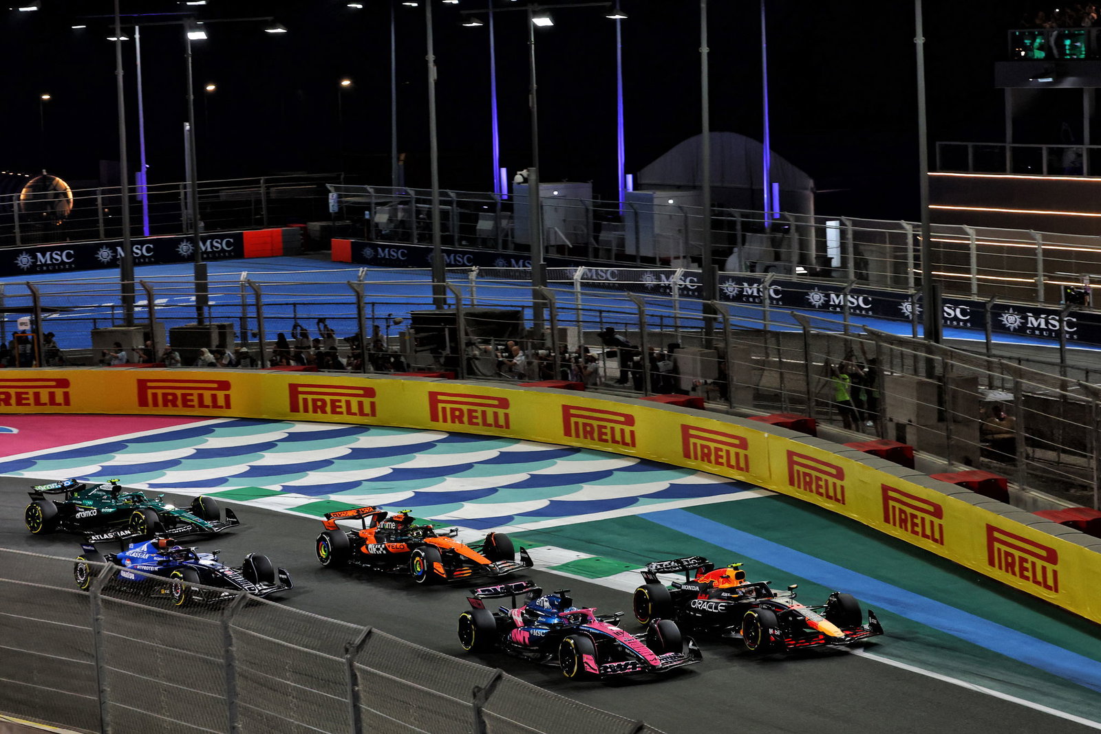 Pierre Gasly and Yuki Tsunoda battle in Saudi Arabia