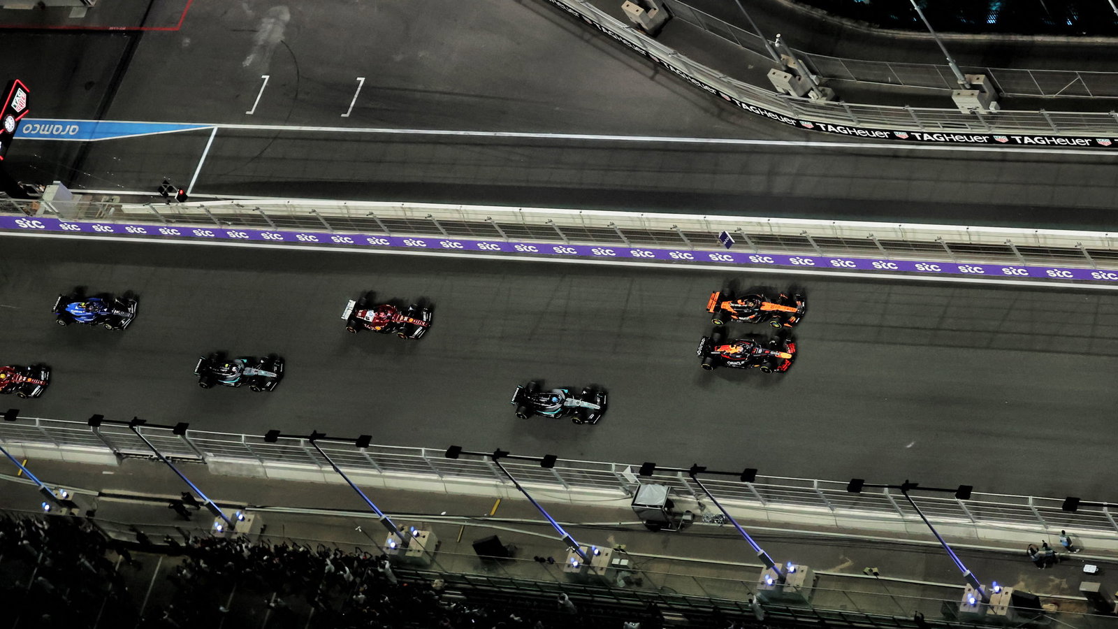 The start of the 2025 Saudi Arabian Grand Prix 