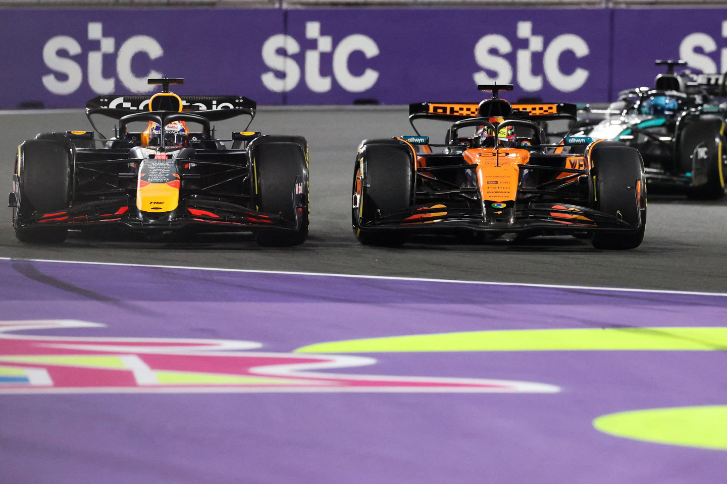 Oscar Piastri and Max Verstappen