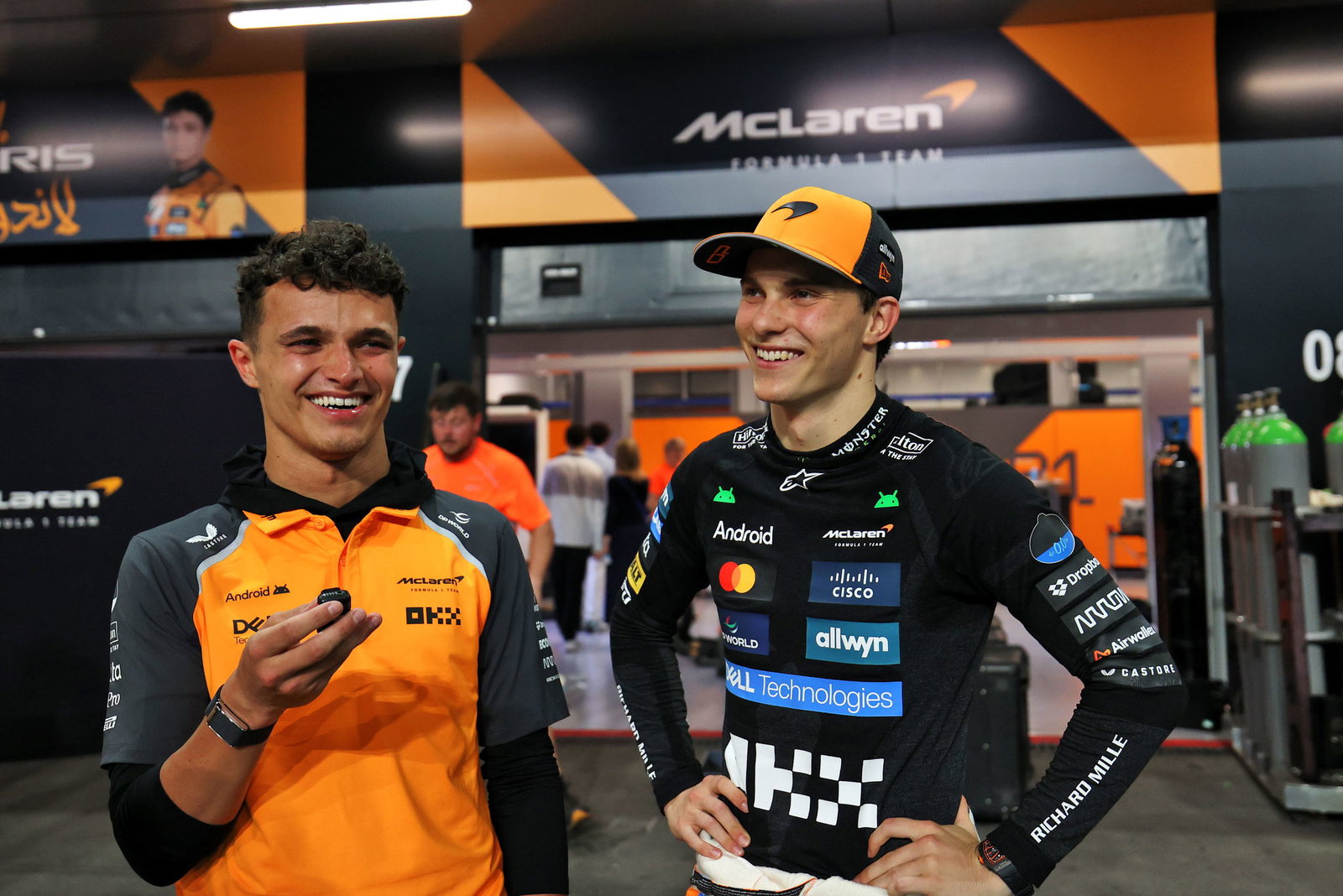 Lando Norris and Oscar Piastri 