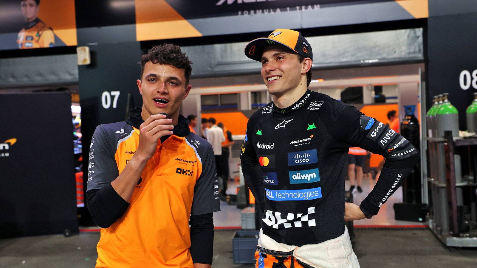 Lando Norris and Oscar Piastri