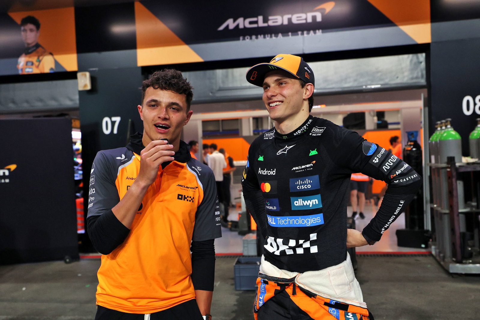 Lando Norris and Oscar Piastri