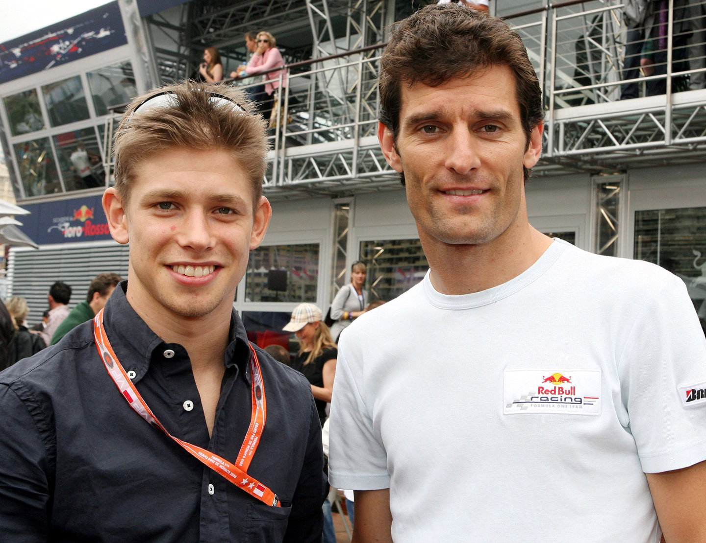 Casey Stoner and Mark Webber