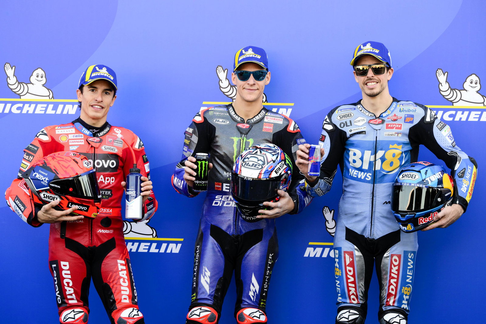 Fabio Quartararo, Marc Marquez, Alex Marquez, 2025 French MotoGP