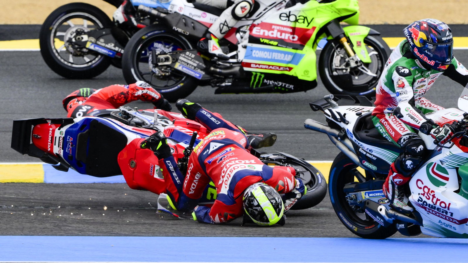 Joan Mir, crash, 2025 French MotoGP