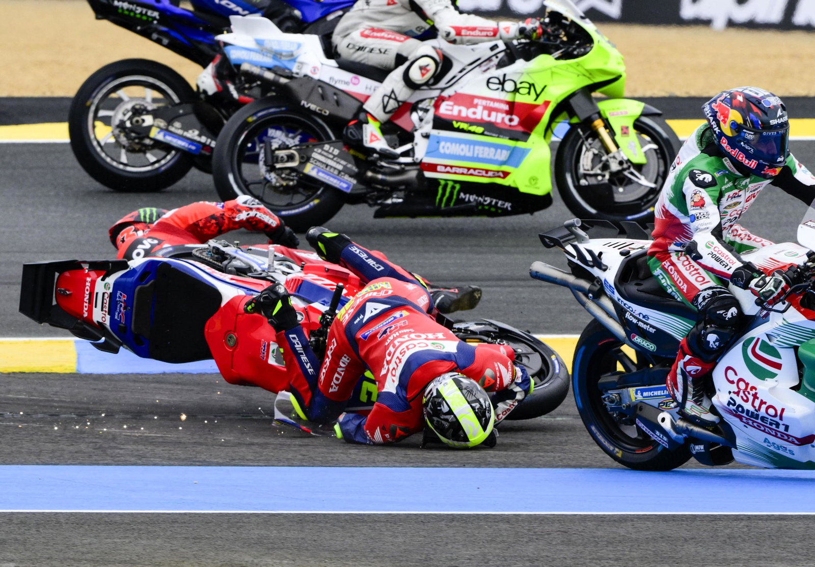 Joan Mir, crash, 2025 French MotoGP