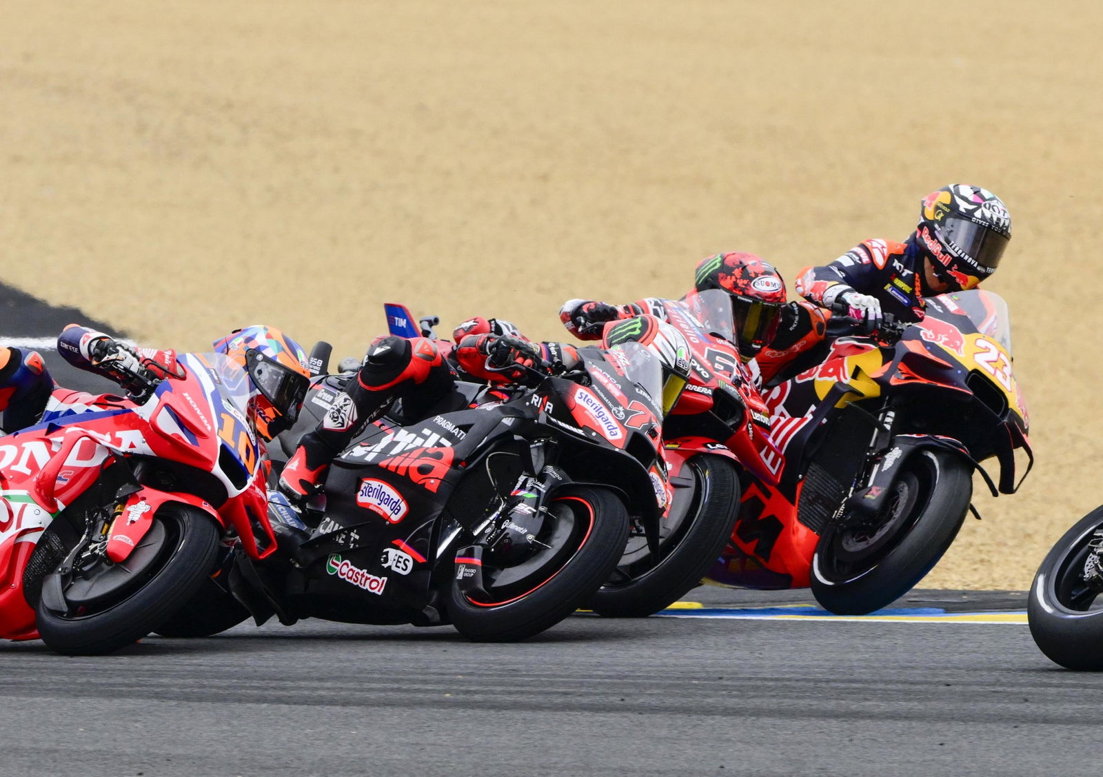 Enea Bastianini, First lap crash, 2025 French MotoGP