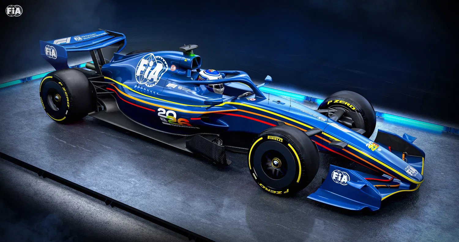 The FIA's F1 2026 car concept render