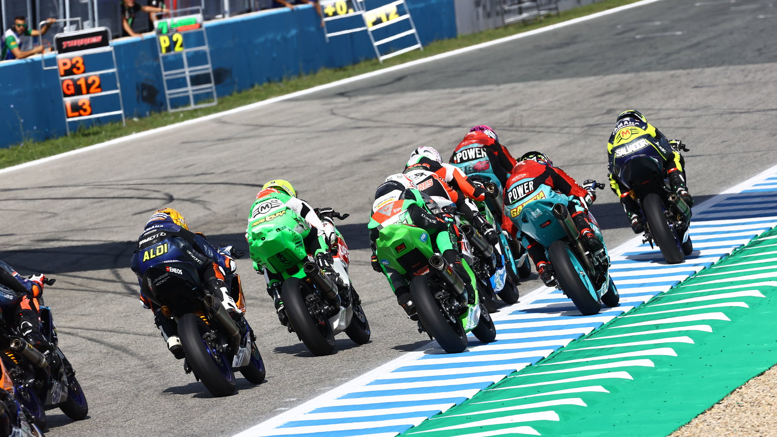 WorldSSP 300 race, 2024 Spanish WorldSBK. Credit: Gold and Goose.