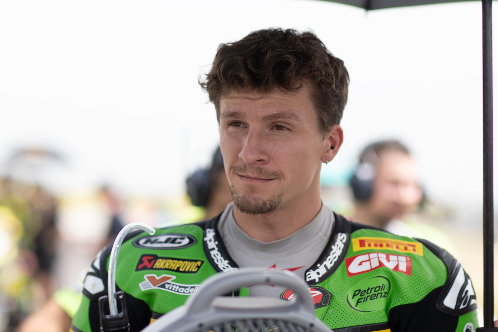 Garrett Gerloff, 2025 Italian WorldSBK, grid. Credit: Gold and Goose.