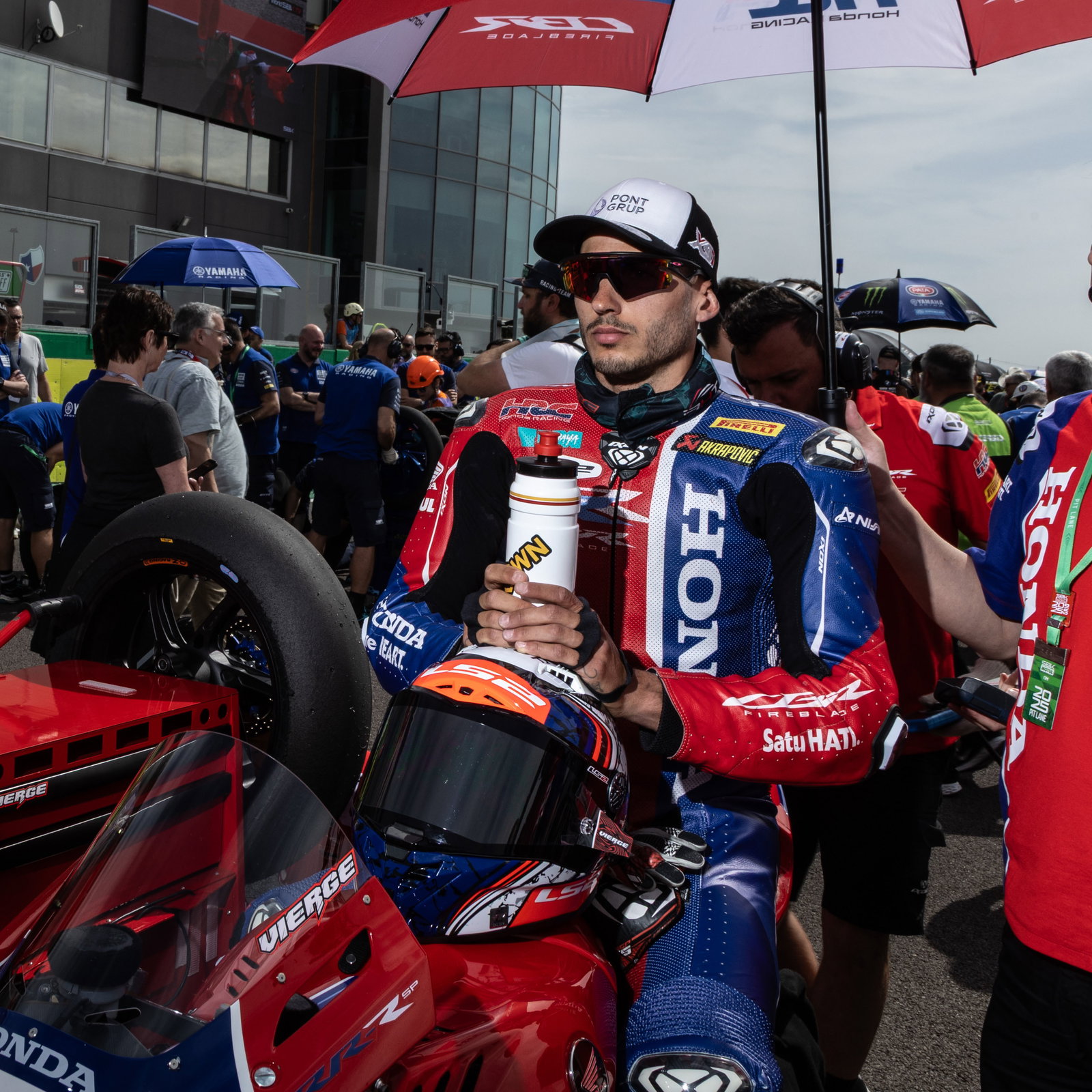 Xavi Vierge, 2025 Czech WorldSBK, grid. Credit: Gold and Goose.