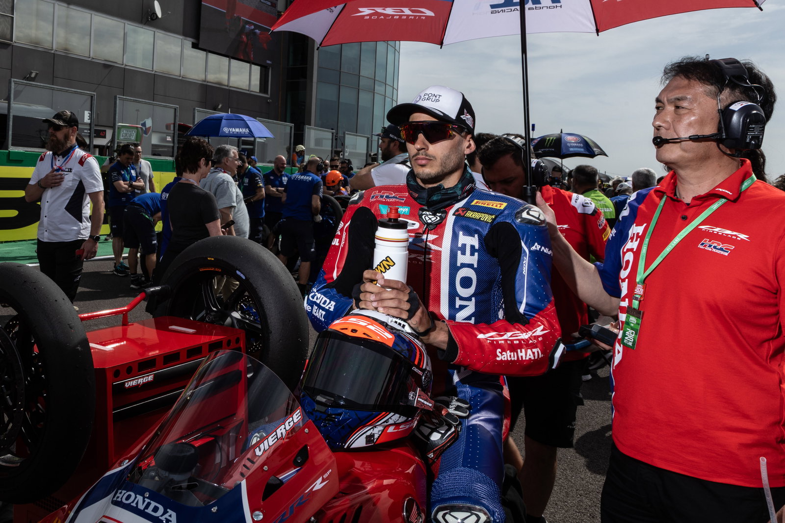 Xavi Vierge, 2025 Czech WorldSBK, grid. Credit: Gold and Goose.