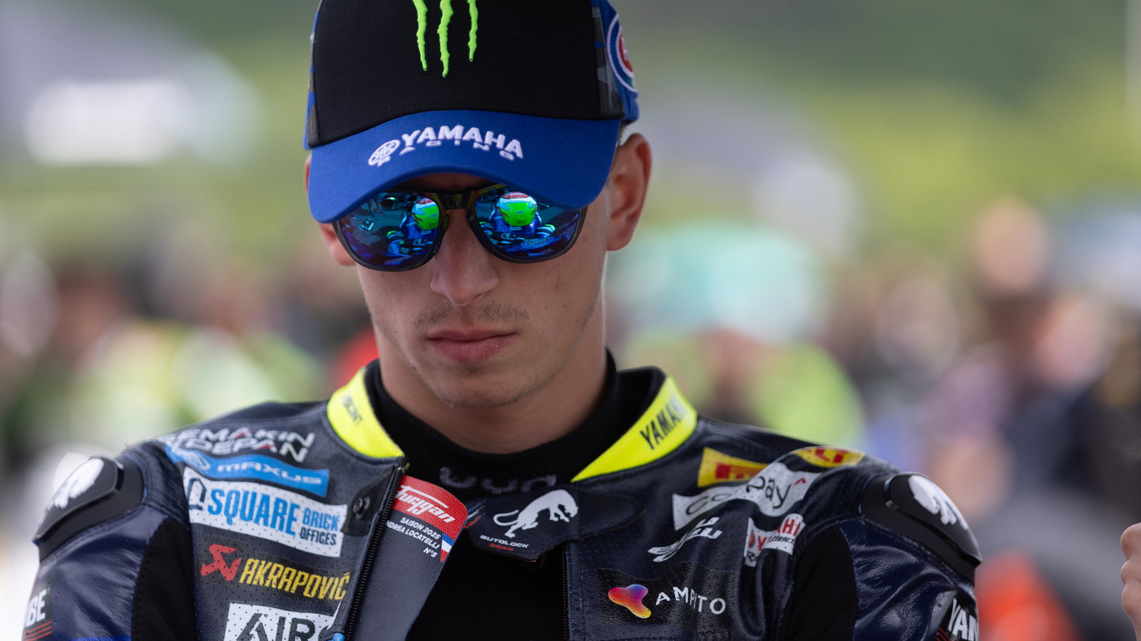 Andrea Locatelli, 2025 Czech WorldSBK, grid. Credit: Gold and Goose.