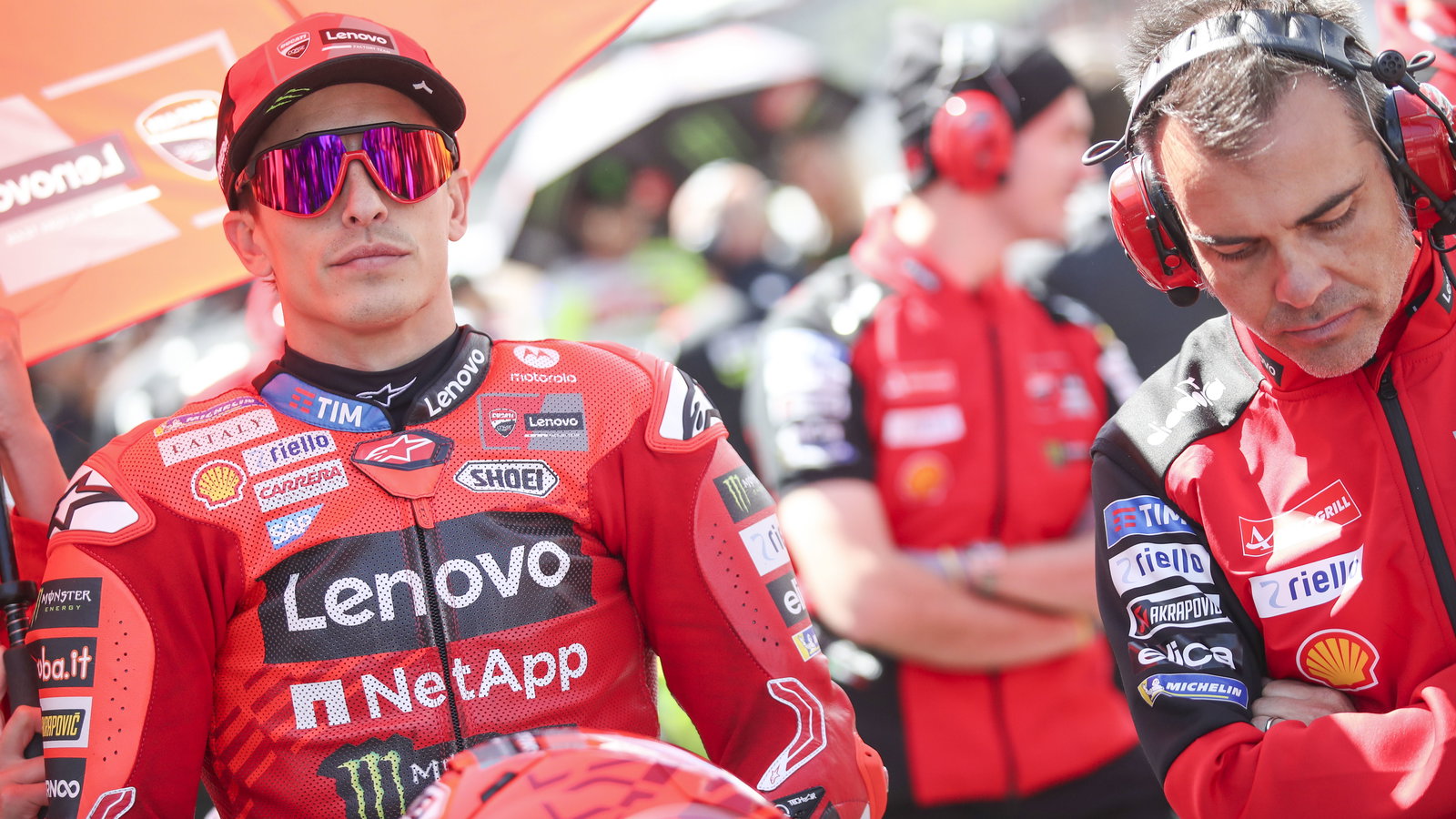 Marc Marquez, 2025 MotoGP British Grand Prix, grid. Credit: Gold and Goose.